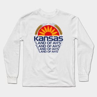 Kansas Land of Ah's #2 80s Long Sleeve T-Shirt